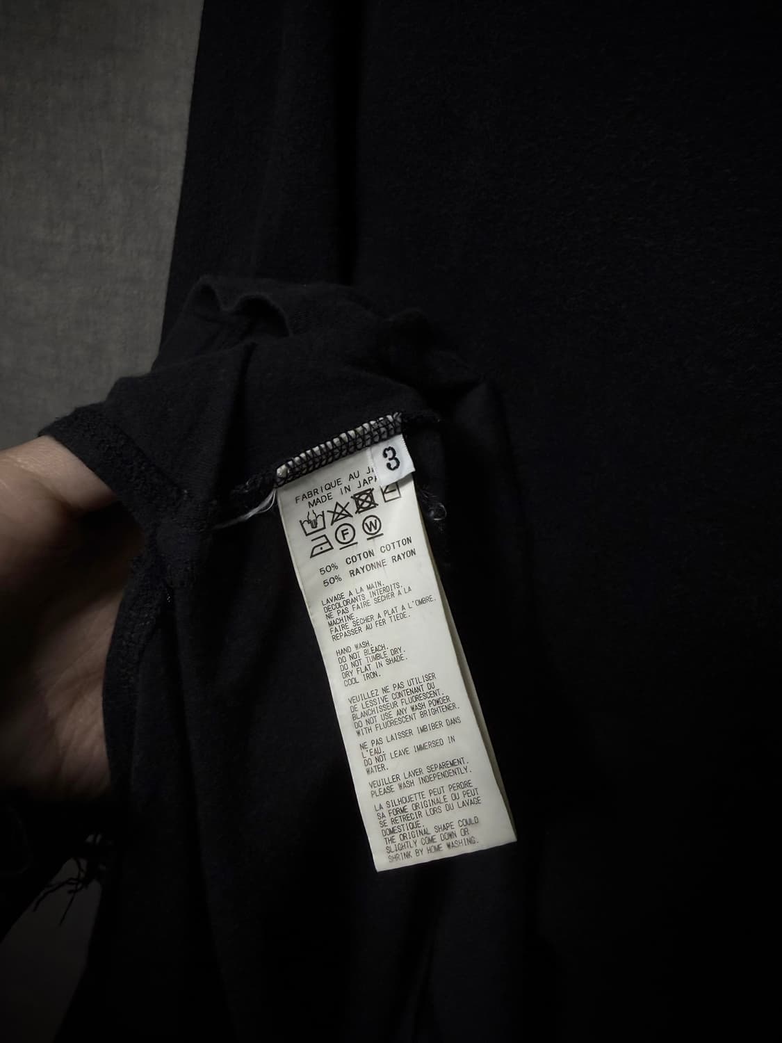 요지야마모토 레귤레이션 비대칭 롱슬리브 상품이미지9