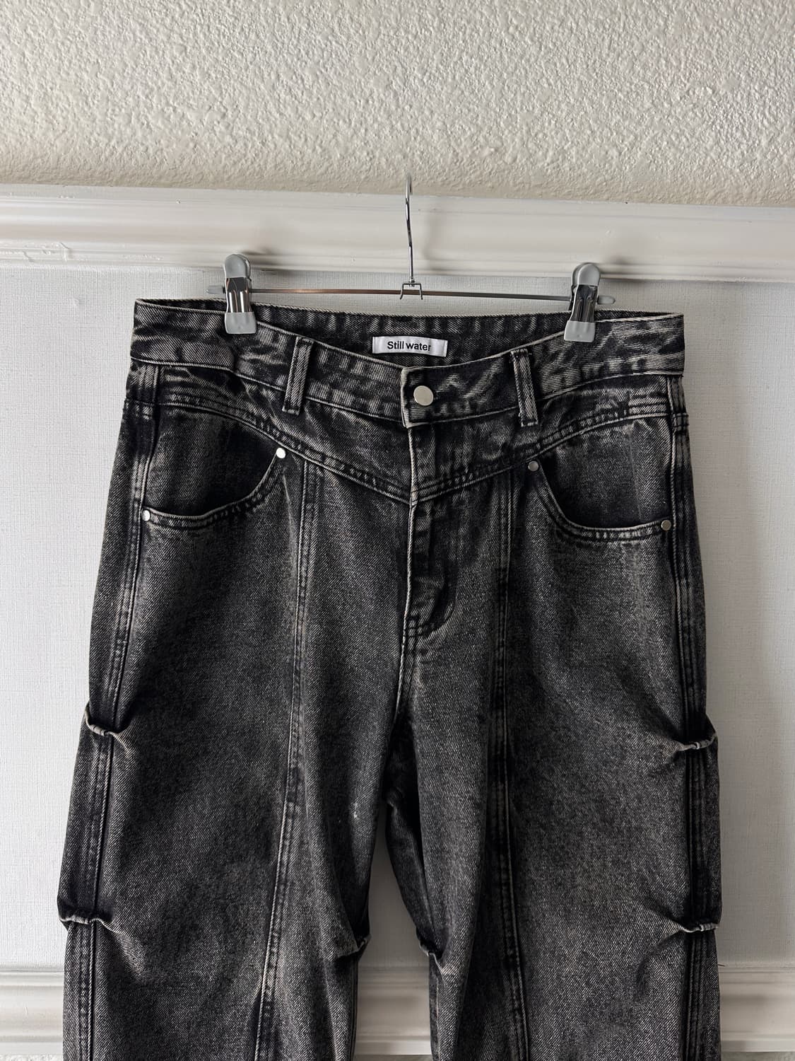 Still Water 다트 링클드 플레어 진 상품이미지8