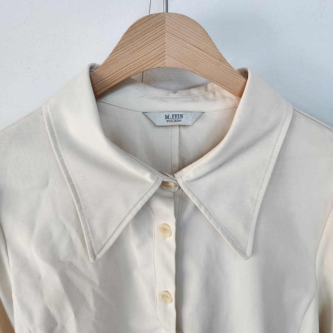 M.FFIN 아이보리 블라우스 상품이미지2