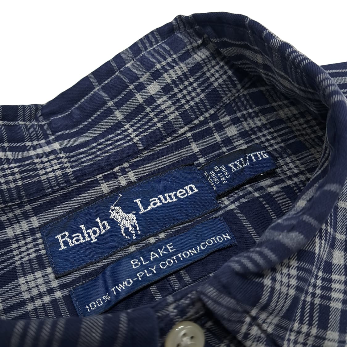 CN804 2XL 폴로 랄프로렌 네이비잉크 멀티 체크 긴팔 셔츠 남방 상품이미지4