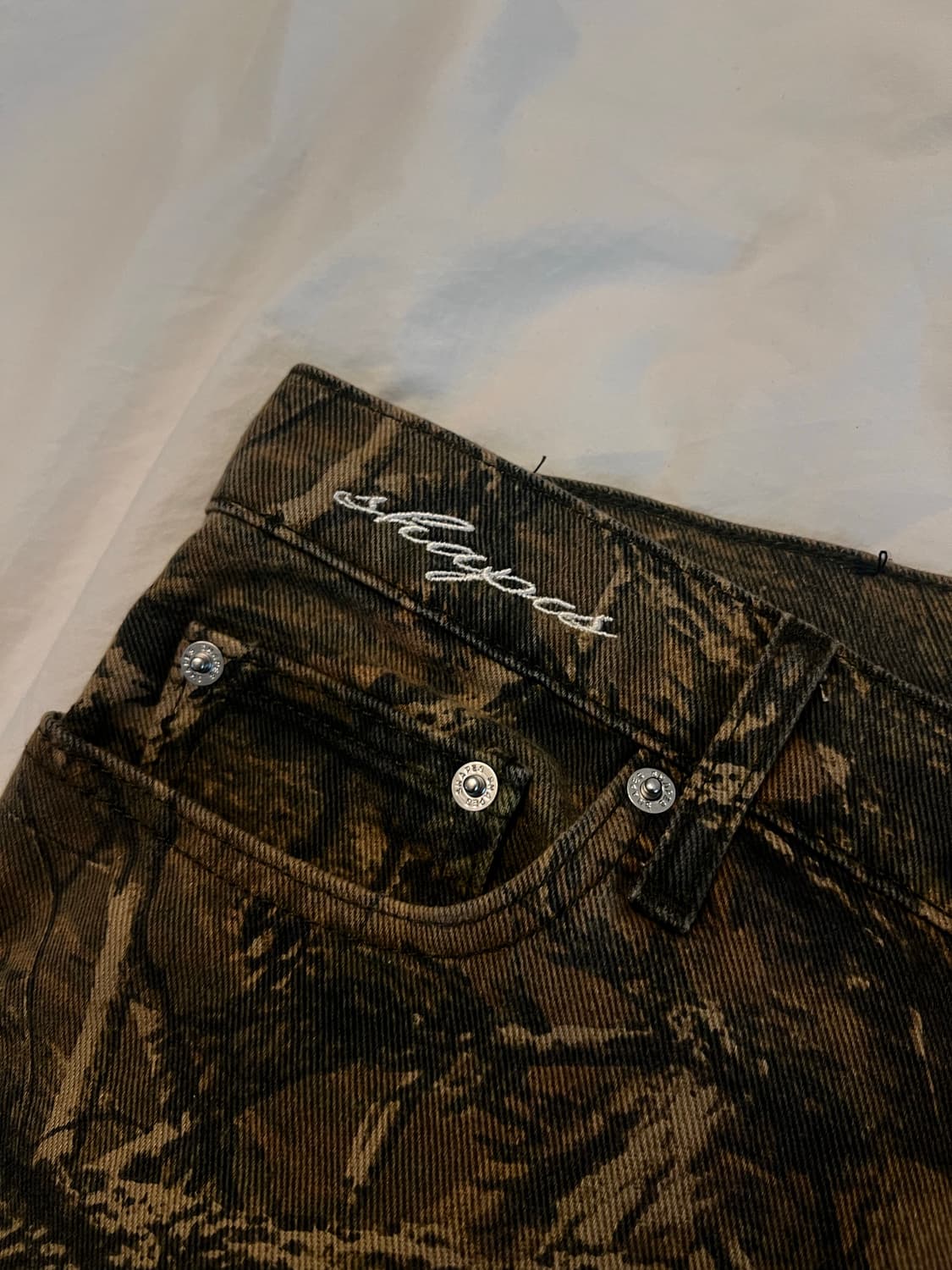 shapesUSA 카모 와이드 레그 데님 / 30 상품이미지4