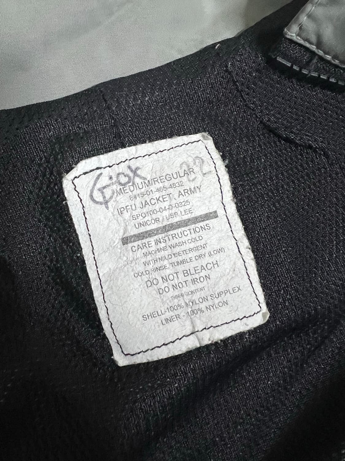 미군오리지널 IPFU 셋업 M-R size 상품이미지4