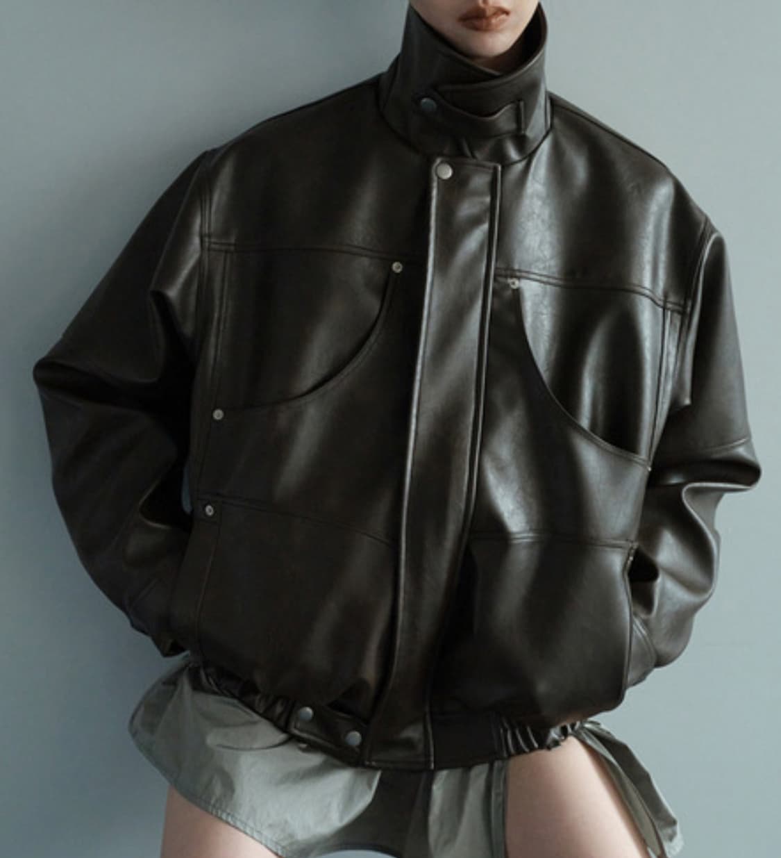 세릭 가죽자켓 POCKET LEATHER JACKET / BROWN  상품이미지1