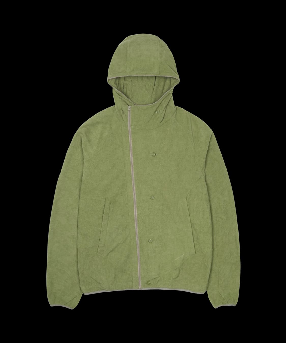 산산기어 버튼 플리스 재킷 그린 상품이미지1