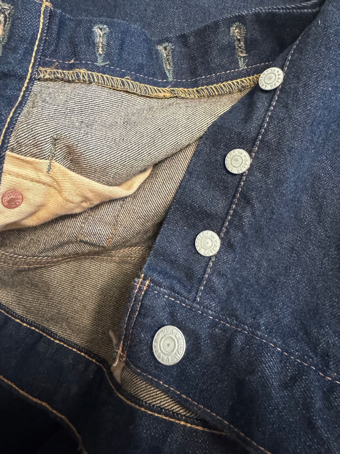 RRL 로우 스트레이트핏 셀비지 진 38X32 상품이미지4