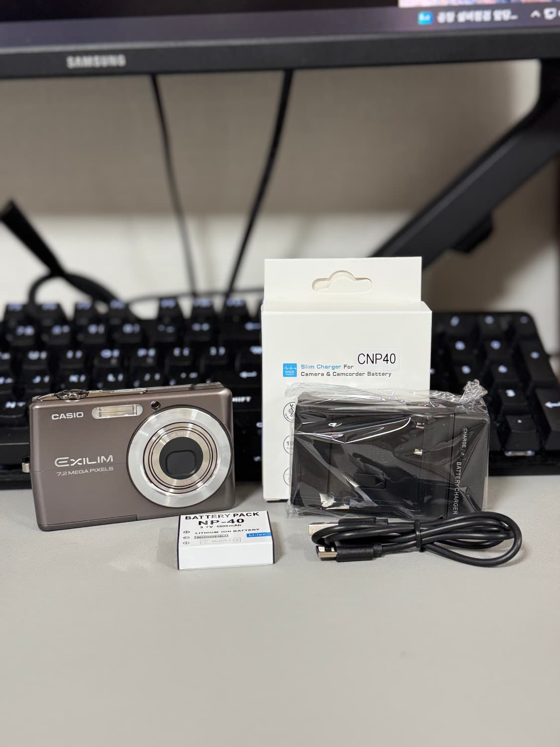 카시오 엑슬림 EX-Z700(뽀샤시Z시리즈!) 상태최상 작례있음! 상품이미지2