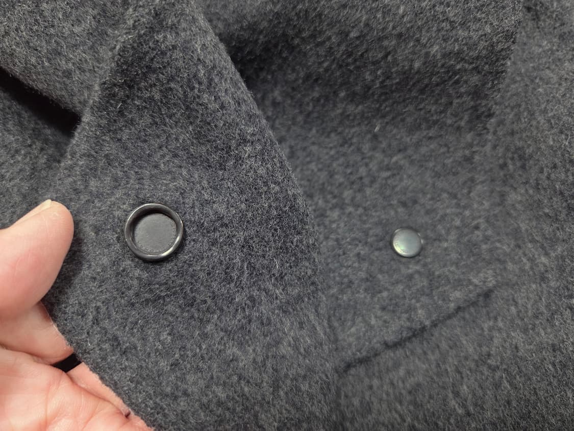 빈스(VINCE) 와이드 숄카라 가죽트리밍 울코트 44 상품이미지7