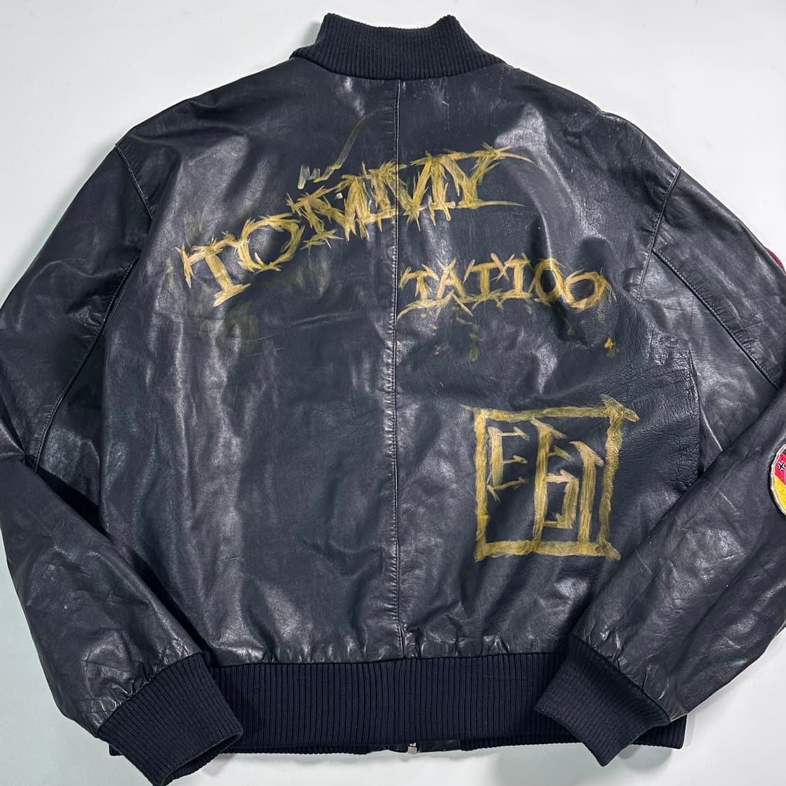 VTG 레더 패치 플라이트 자켓 상품이미지5