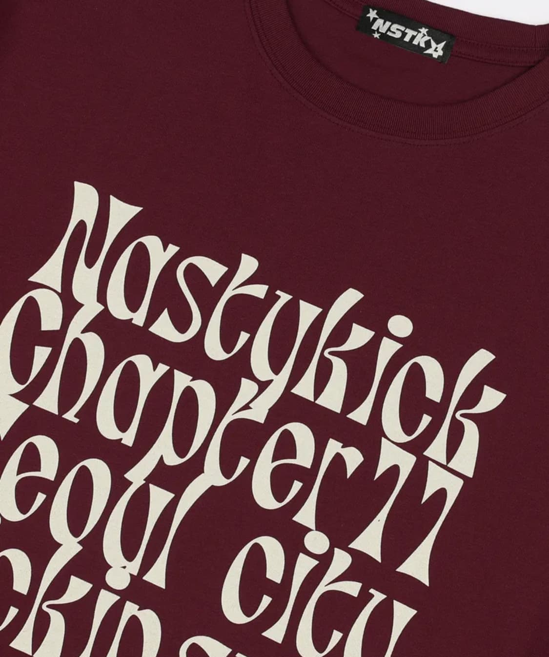 네스티킥(카이파이) Kinsum Logo Tee burgundy XL 상품이미지3