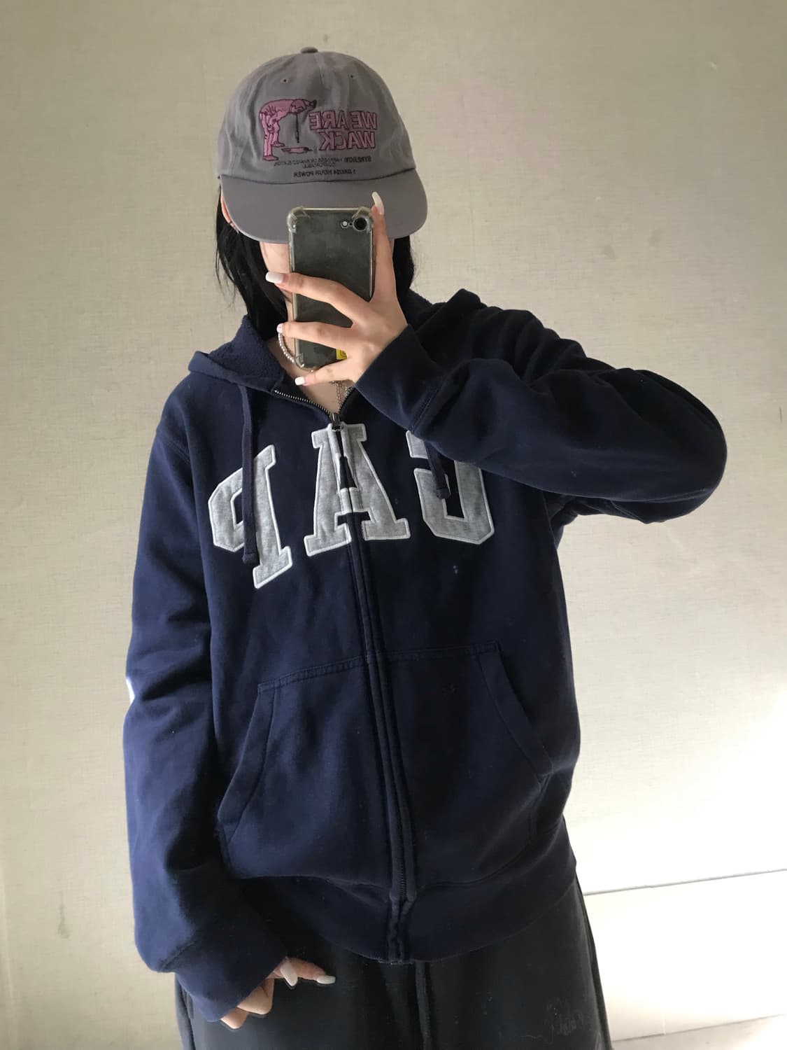 갭 네이비 후드집업 상품이미지1