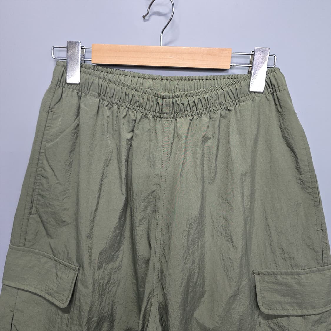 브렌슨(BRENSON) 나일론 카고 팬츠 와이드핏 M 상품이미지2