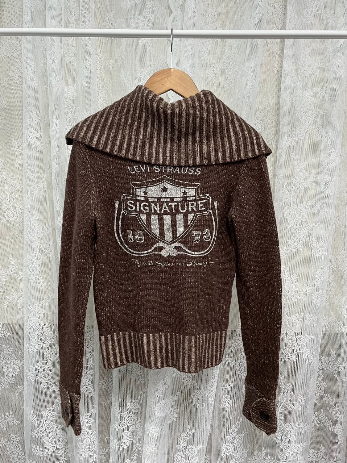 S) 리바이스 빈티지 세일러 카라 가디건 브라운 상품이미지2