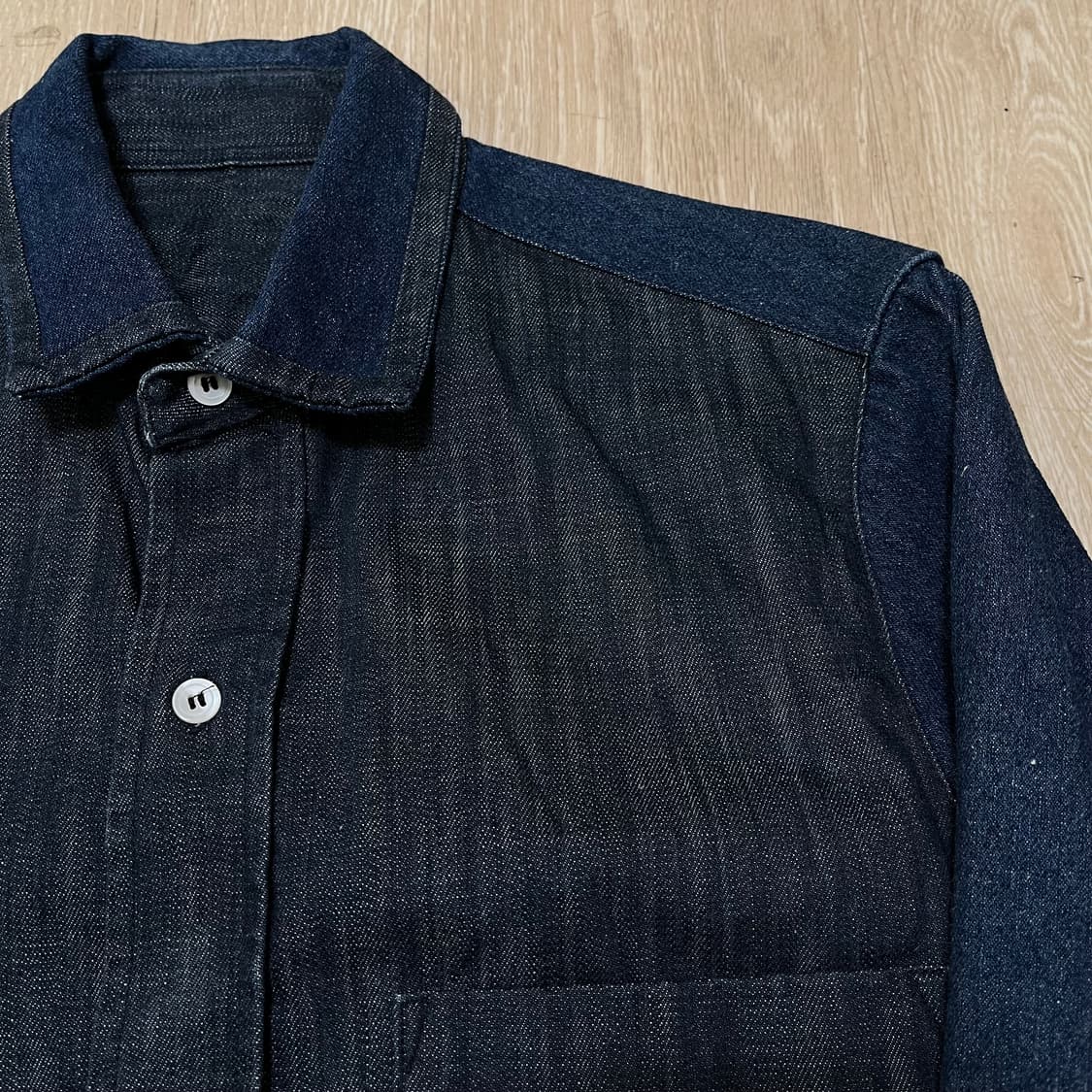 LUIRE 코튼 데님 셔츠 44 상품이미지4