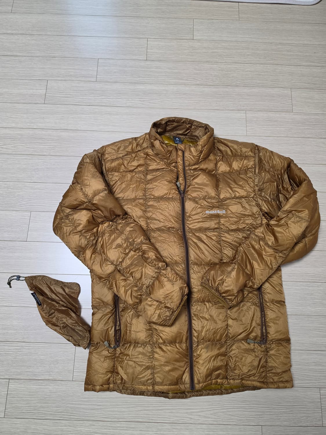 몽벨 슈페리어 남성 다운 EX800 브라운 XL 경량패딩 상품이미지1