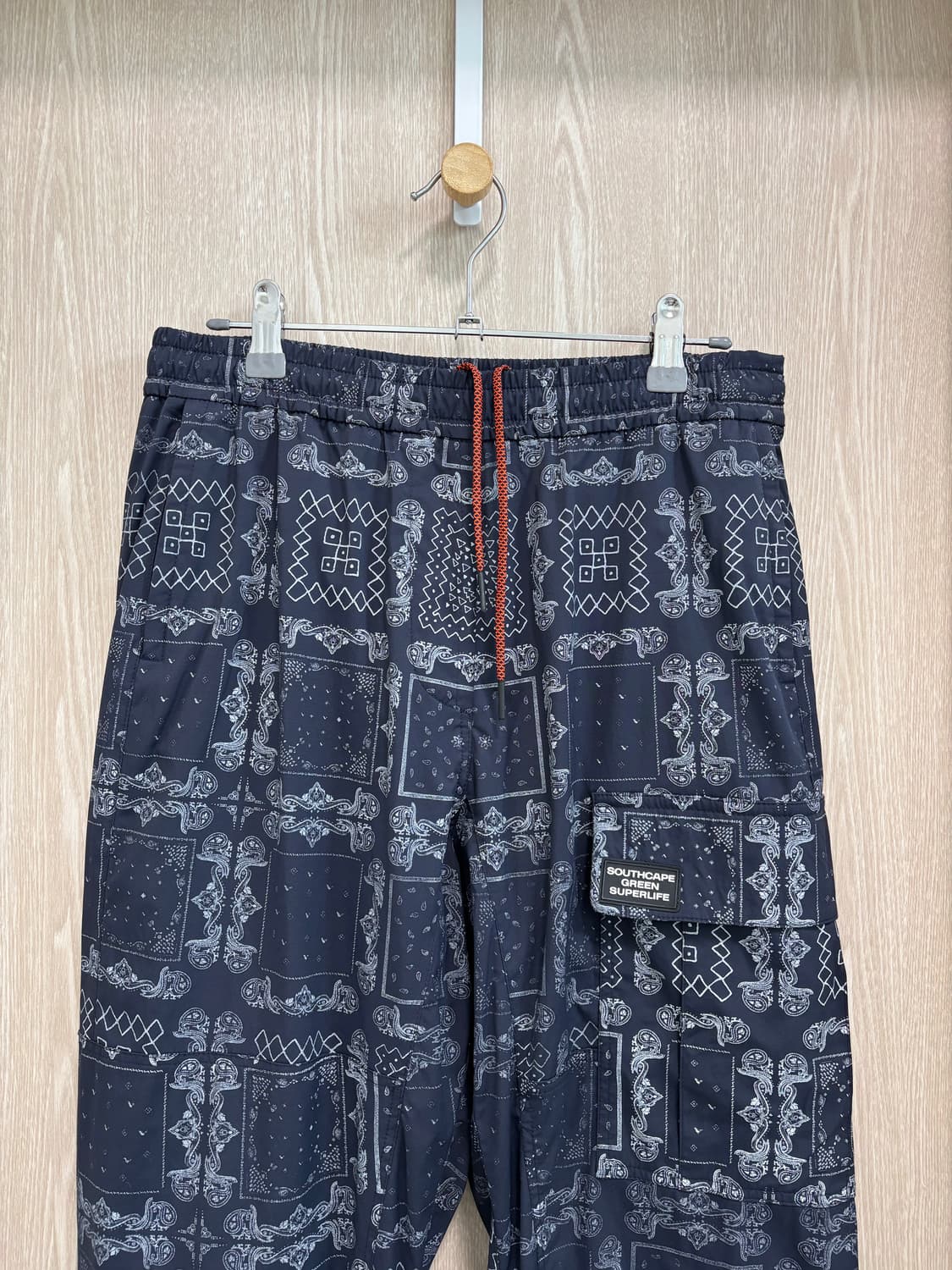 사우스케이프 여성 골프 프린트 밴딩조거팬츠S(67)/네이비 상품이미지2