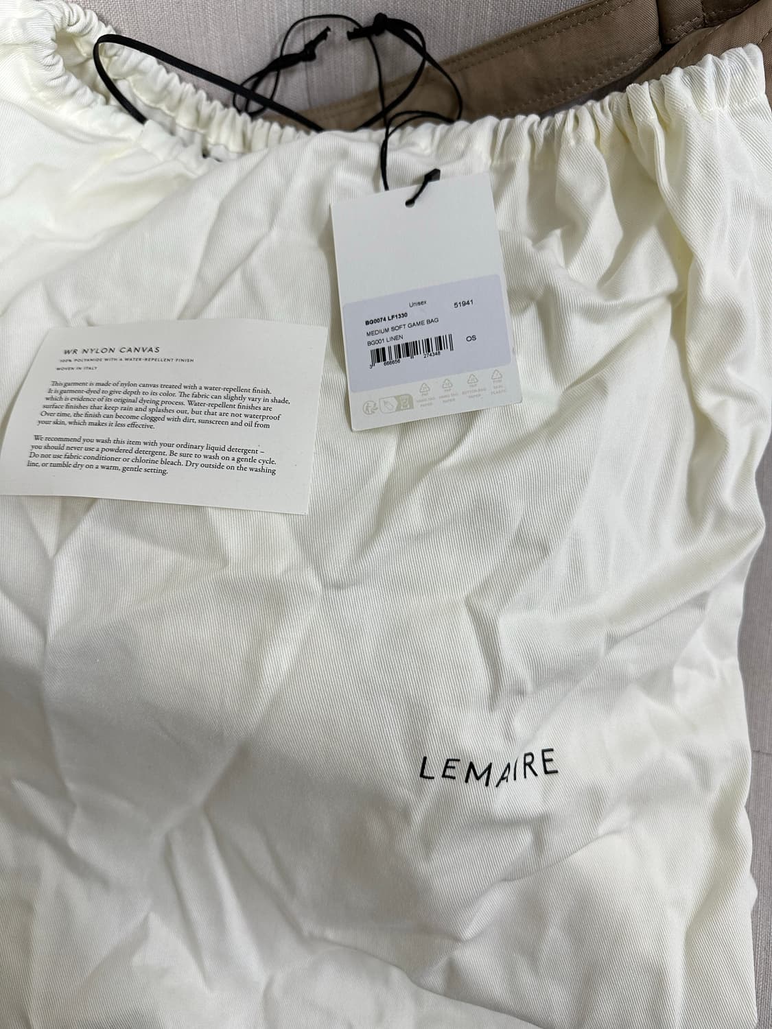 르메르 소프트게임백 베이지 미디움사이즈 팔아요 상품이미지5