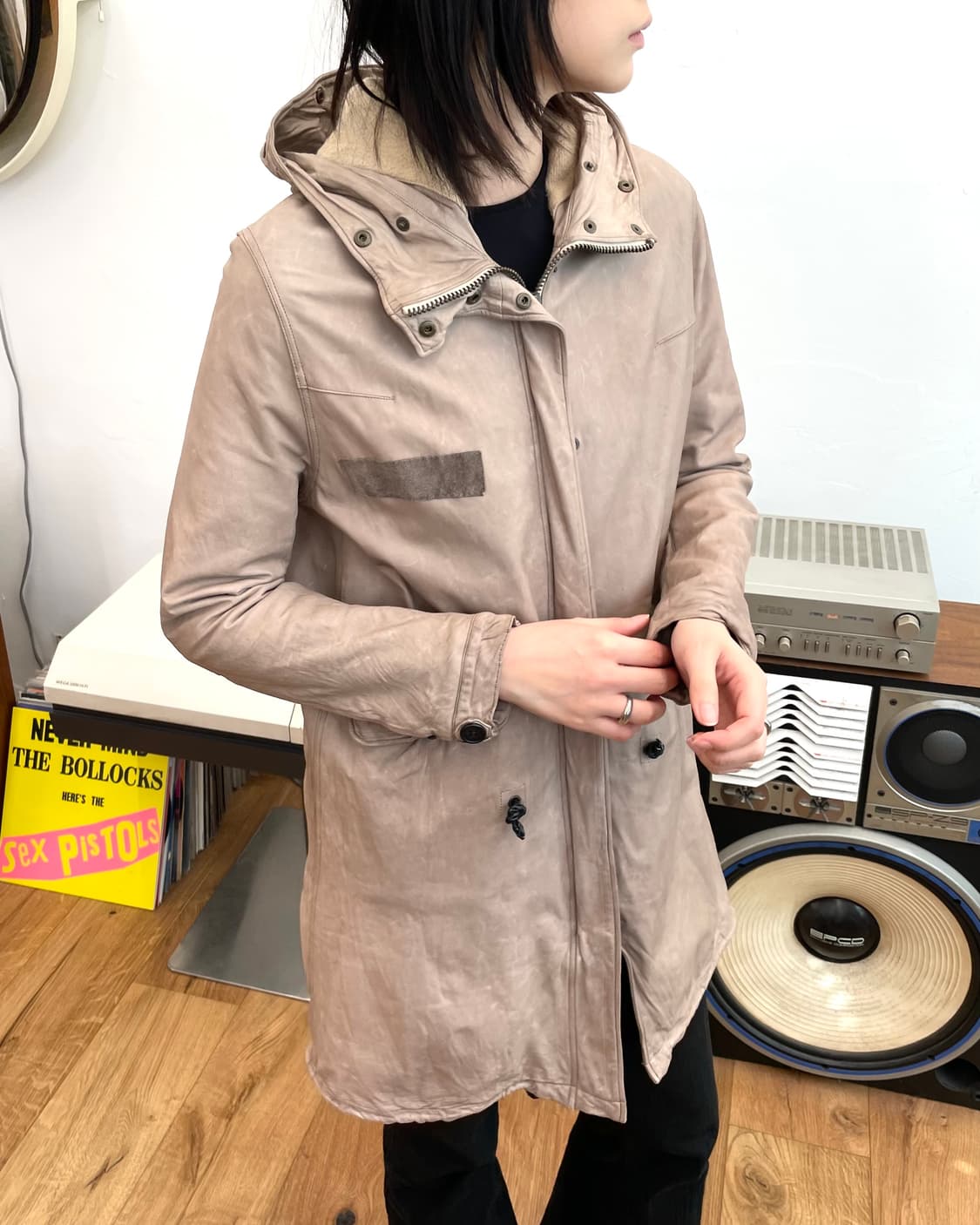 sisii 레더 피쉬테일 파카 상품이미지4