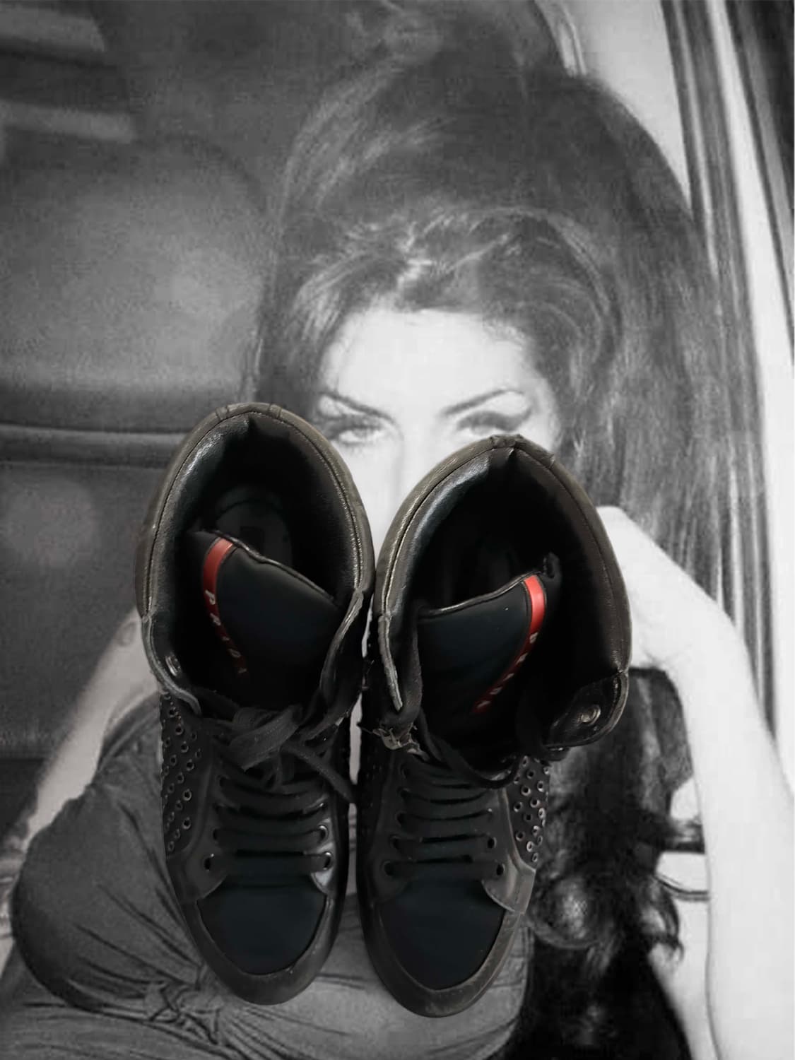 프라다스포츠 사이드 지퍼 하이탑 37 상품이미지5