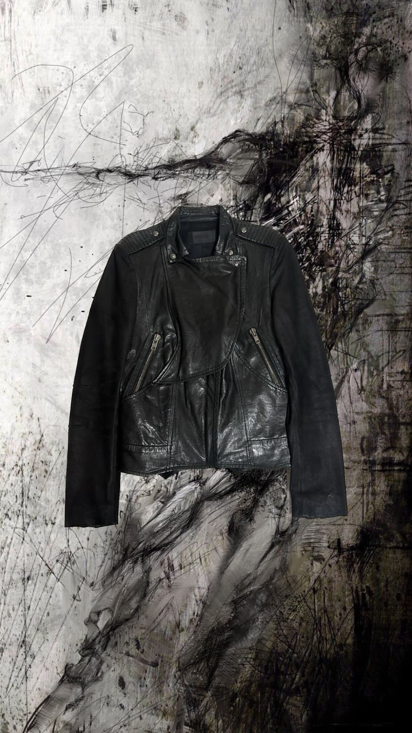 시스템 램스킨 커버드 넥 자켓 상품이미지1