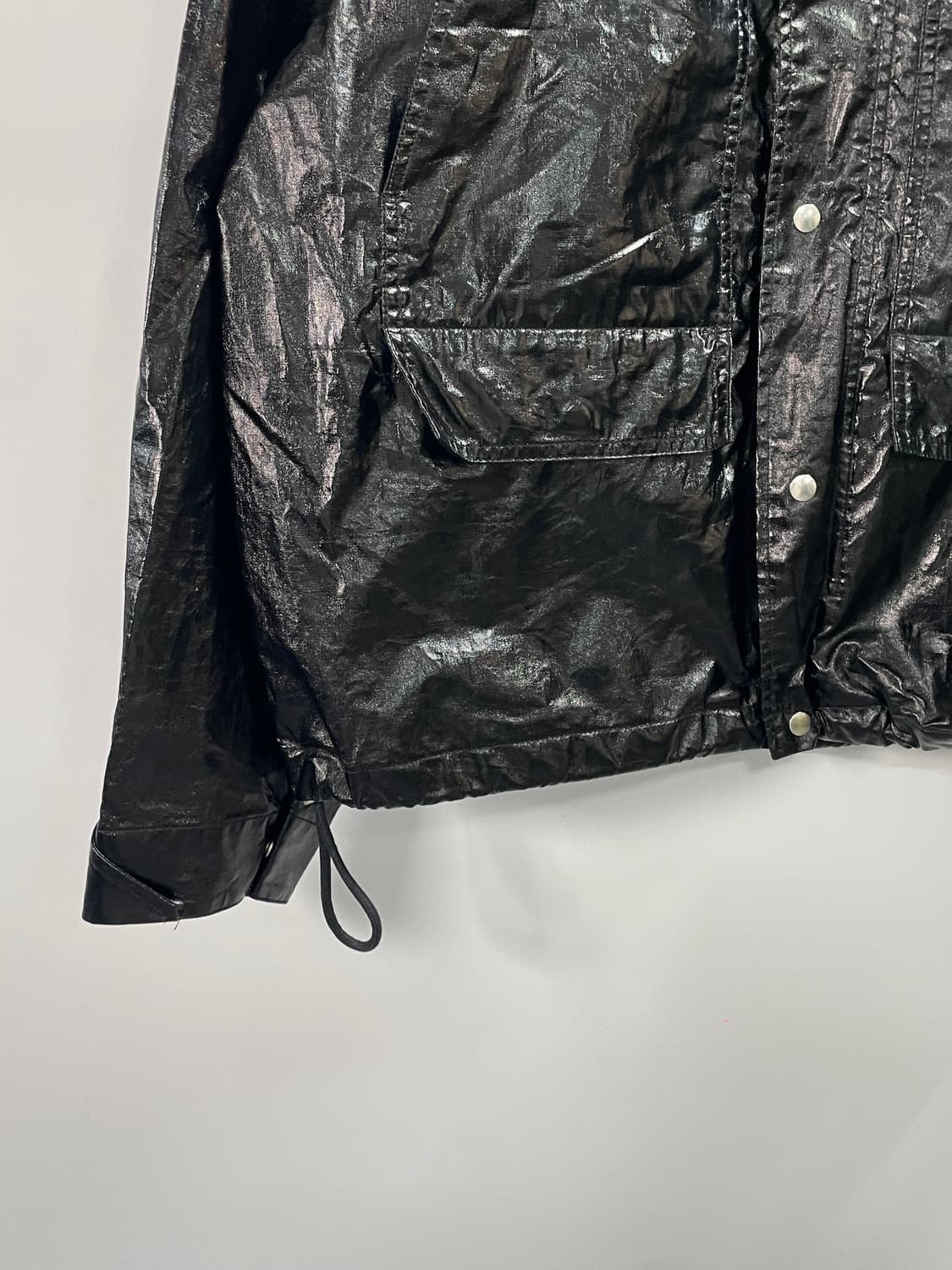 인사일런스 메탈릭 바이커 코팅자켓 (on.557) 상품이미지4