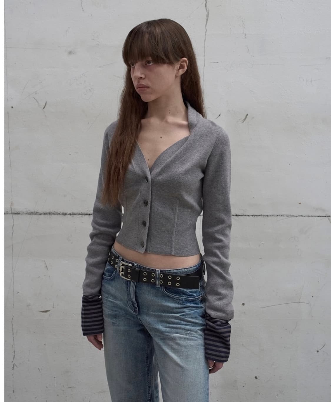 Lcdc tm - DRAPED NECK KNIT CARDIGAN  상품이미지2