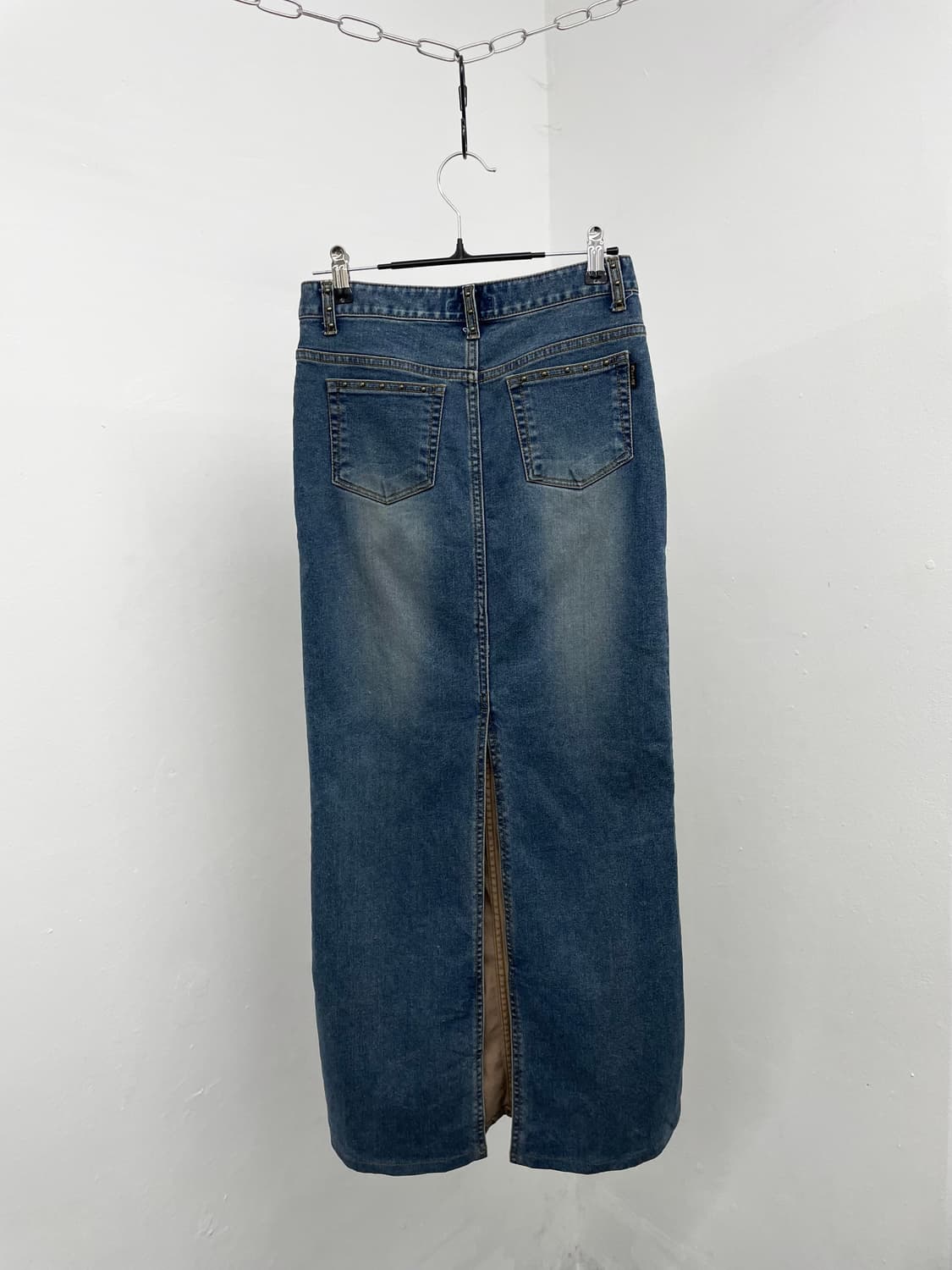 y2k 레오파드 스터드 롱 스커트 상품이미지6