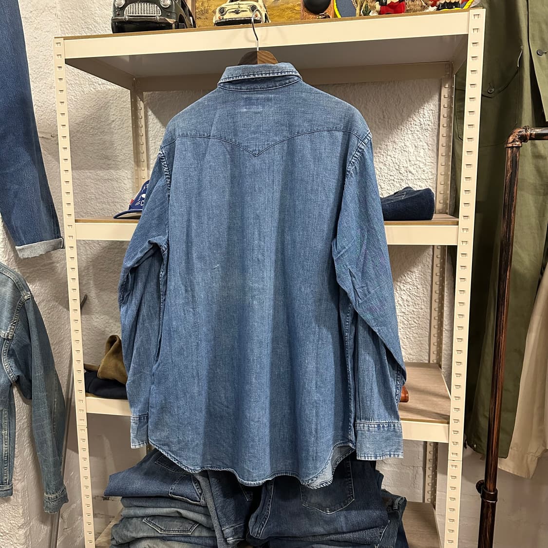 90s USA 더블알엘 RRL 데님 셔츠 상품이미지5