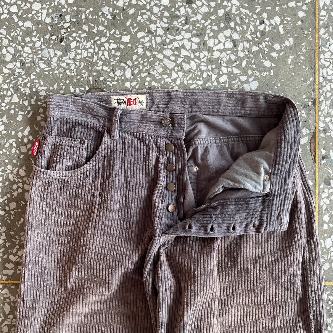 90s 올드 스투시 코듀로이 빅올진 상품이미지4