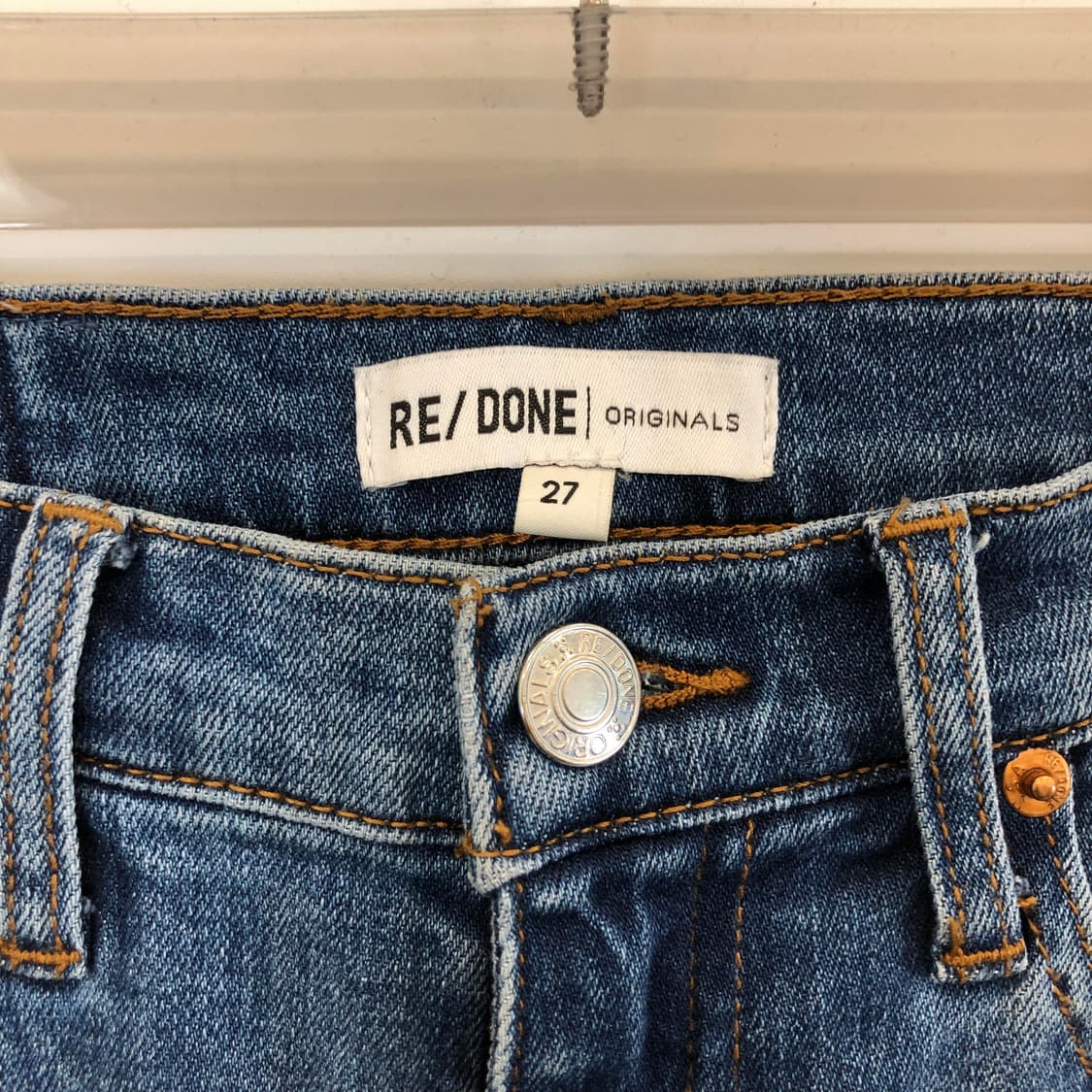 RE/DONE 리던 오리지널 화이트패치 데님진 27 인치 상품이미지2