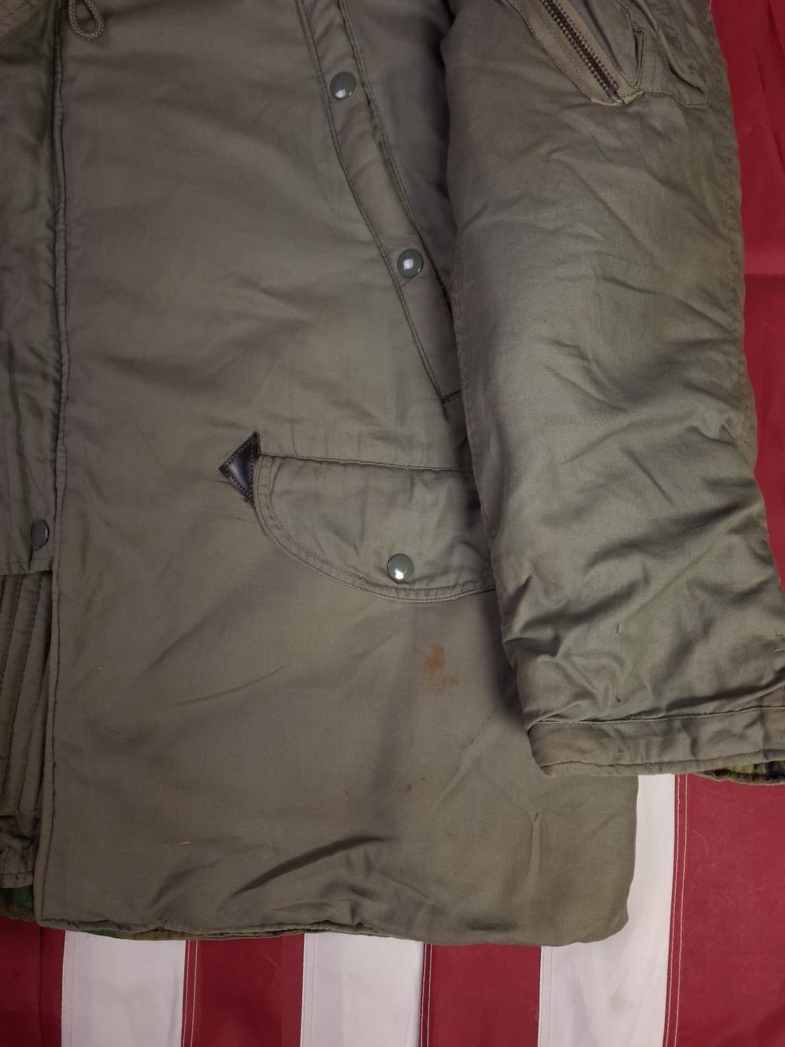 오리지날 미공군 70's  스카이라인 ERDL 모디파이드 N-3B 파카 상품이미지6