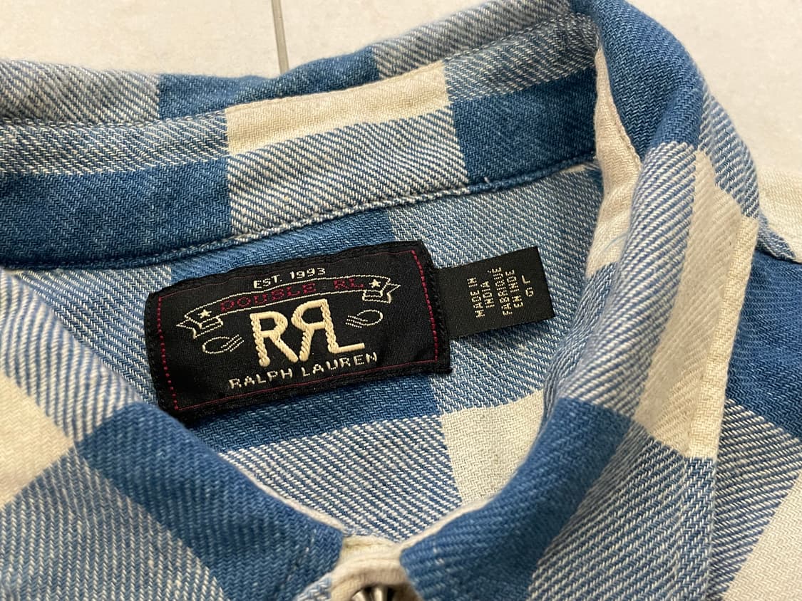 RRL 플래드 트윌 웨스턴 셔츠 상품이미지2