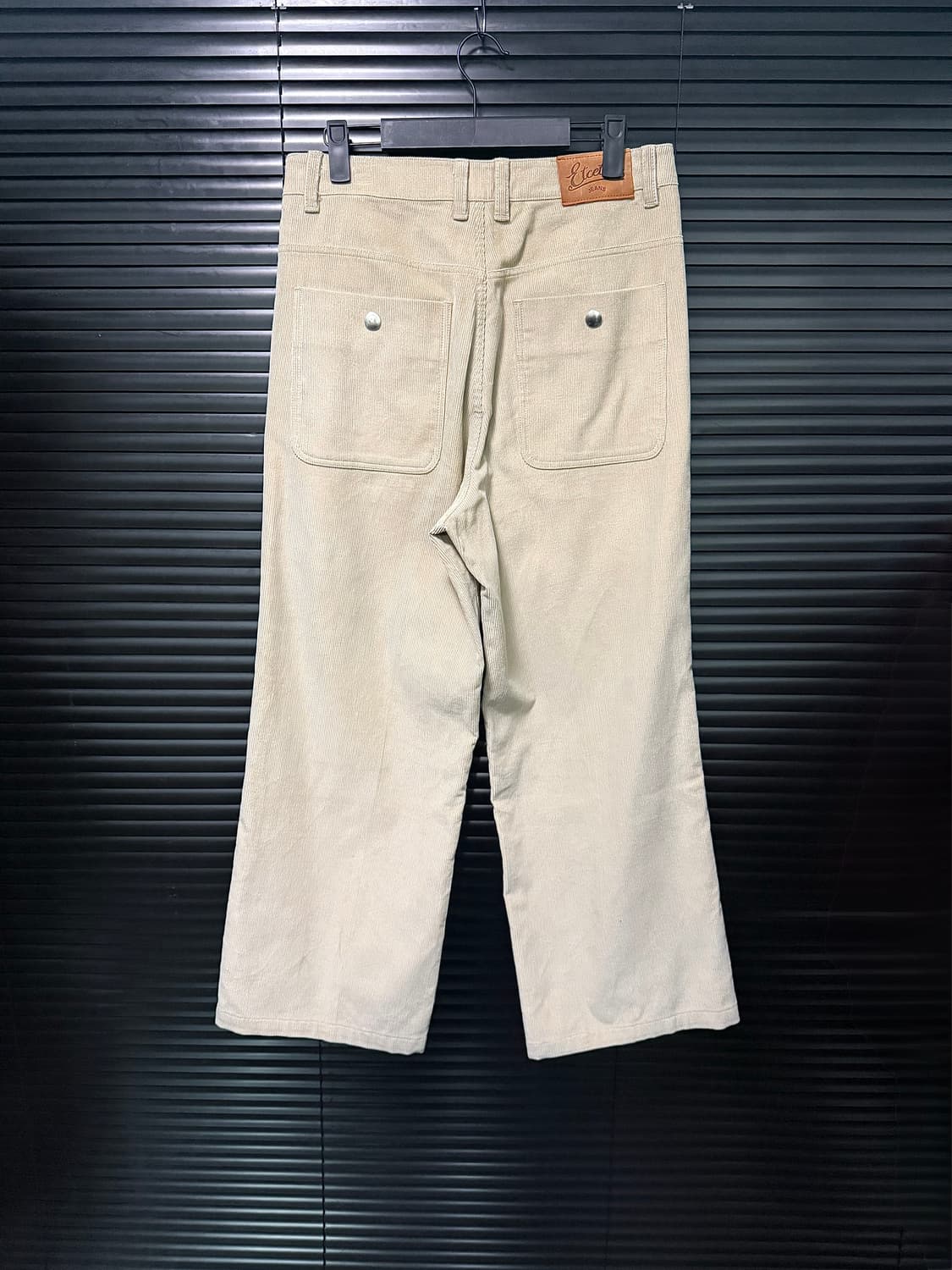 ETCE 골덴 코듀로이 베이지 파라슈트 와이드 통바지 워크 29 30 상품이미지7