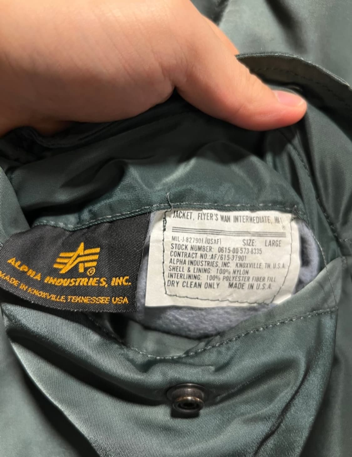 알파인더스트리 made in USA MA-1 항공 점퍼 상품이미지5