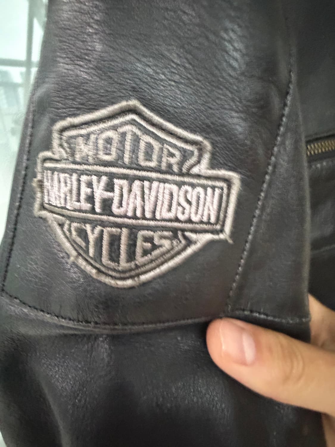 할리데이비슨 블랙 가죽 라이더 자켓 L 사이즈 상품이미지3