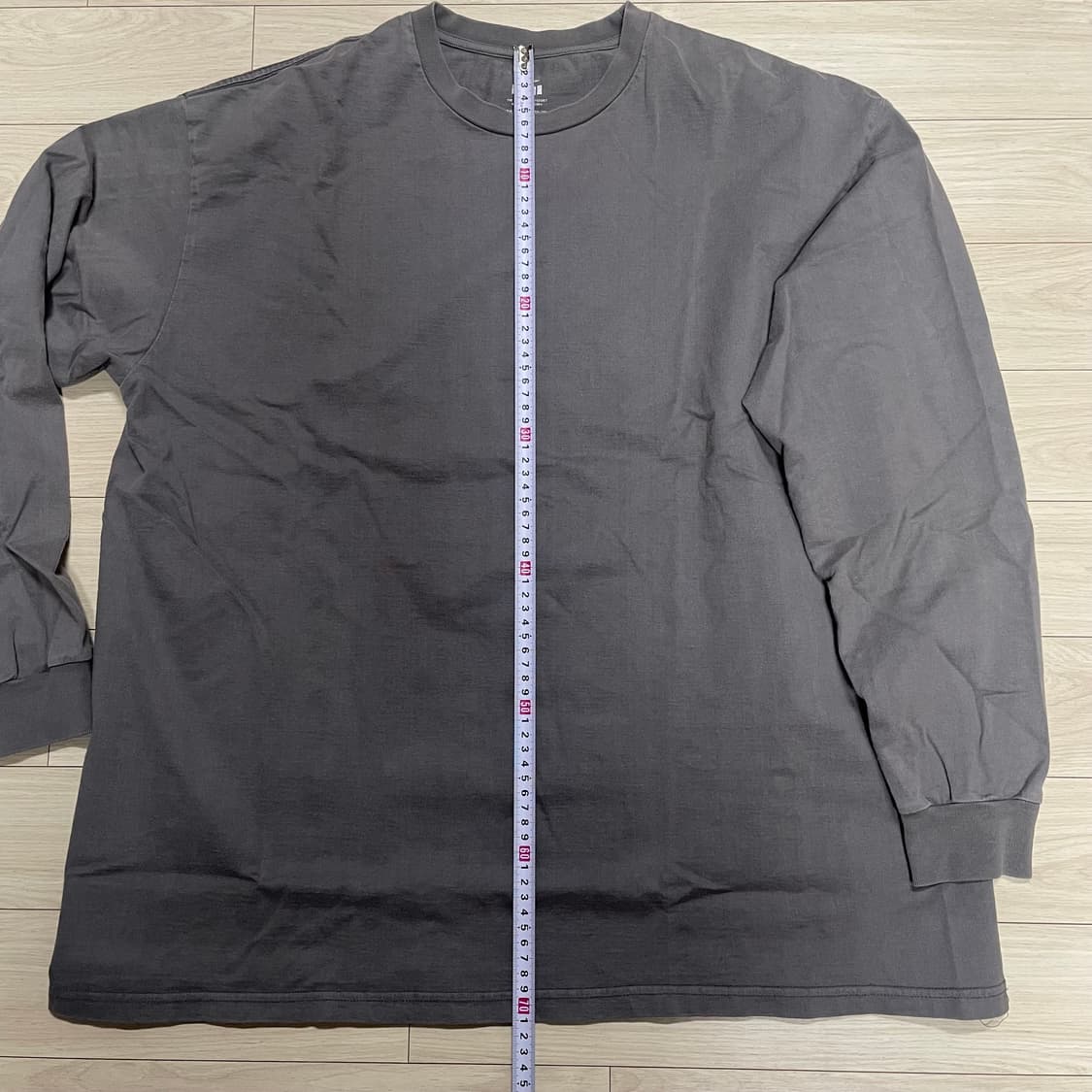 그라프페이퍼 긴팔 (그레이/F) 상품이미지4