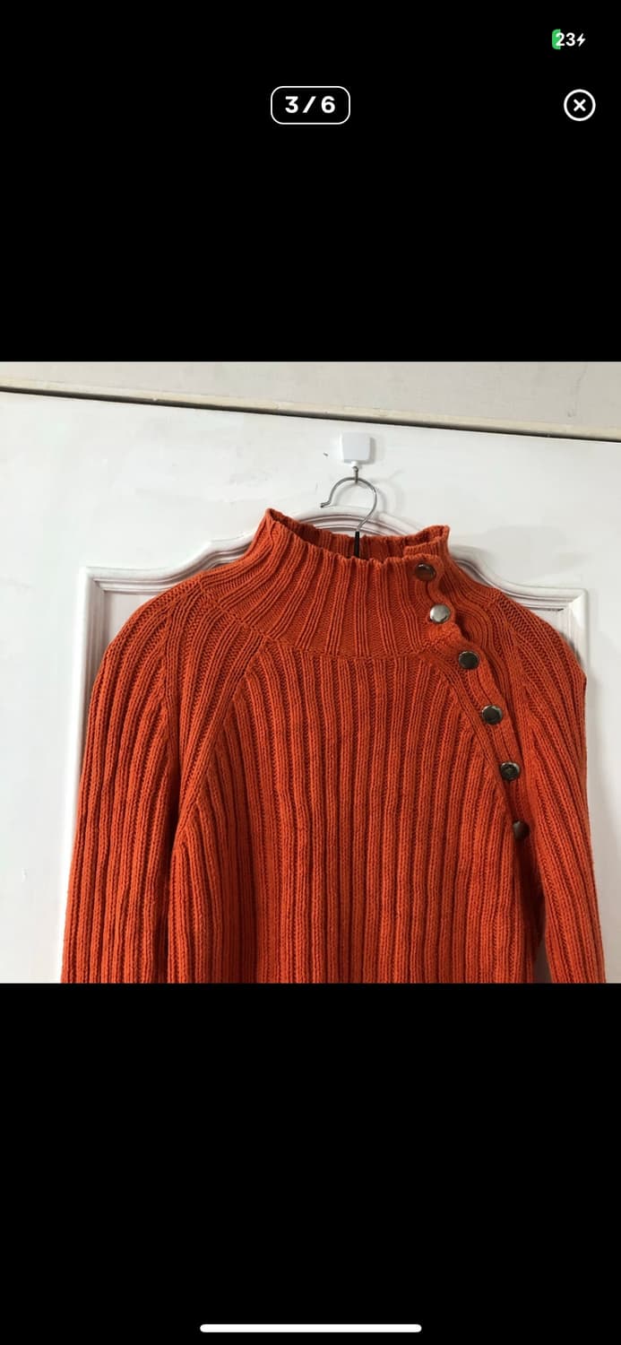 일본 빈티지 오렌지 니트 상품이미지3