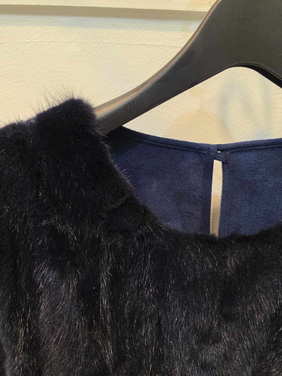 라삐아프  퍼플블루 밍크조끼 상품이미지1