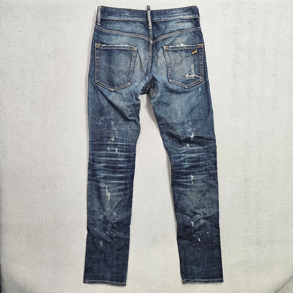 디스퀘어드2 루키3 레더 패치 데님 팬츠 44 상품이미지4