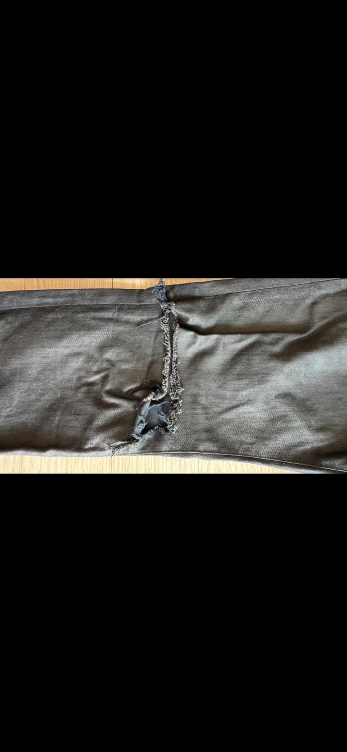 생로랑 블랙 코팅진 32사이즈 상품이미지6