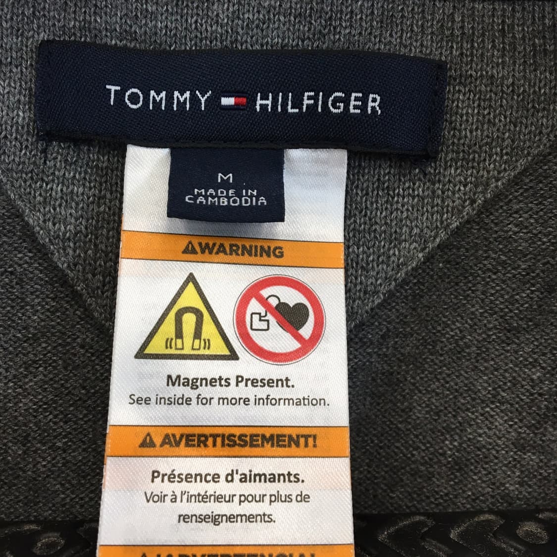타미힐피거 마그넷자석단추 코튼 가디건 M  상품이미지6