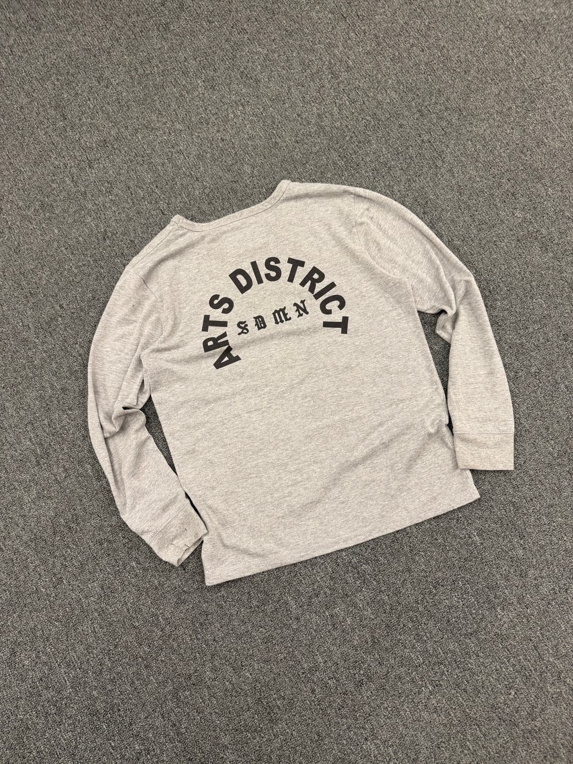 L)Japanese vintage 레터링 프린팅 그레이 롱슬리브 상품이미지5