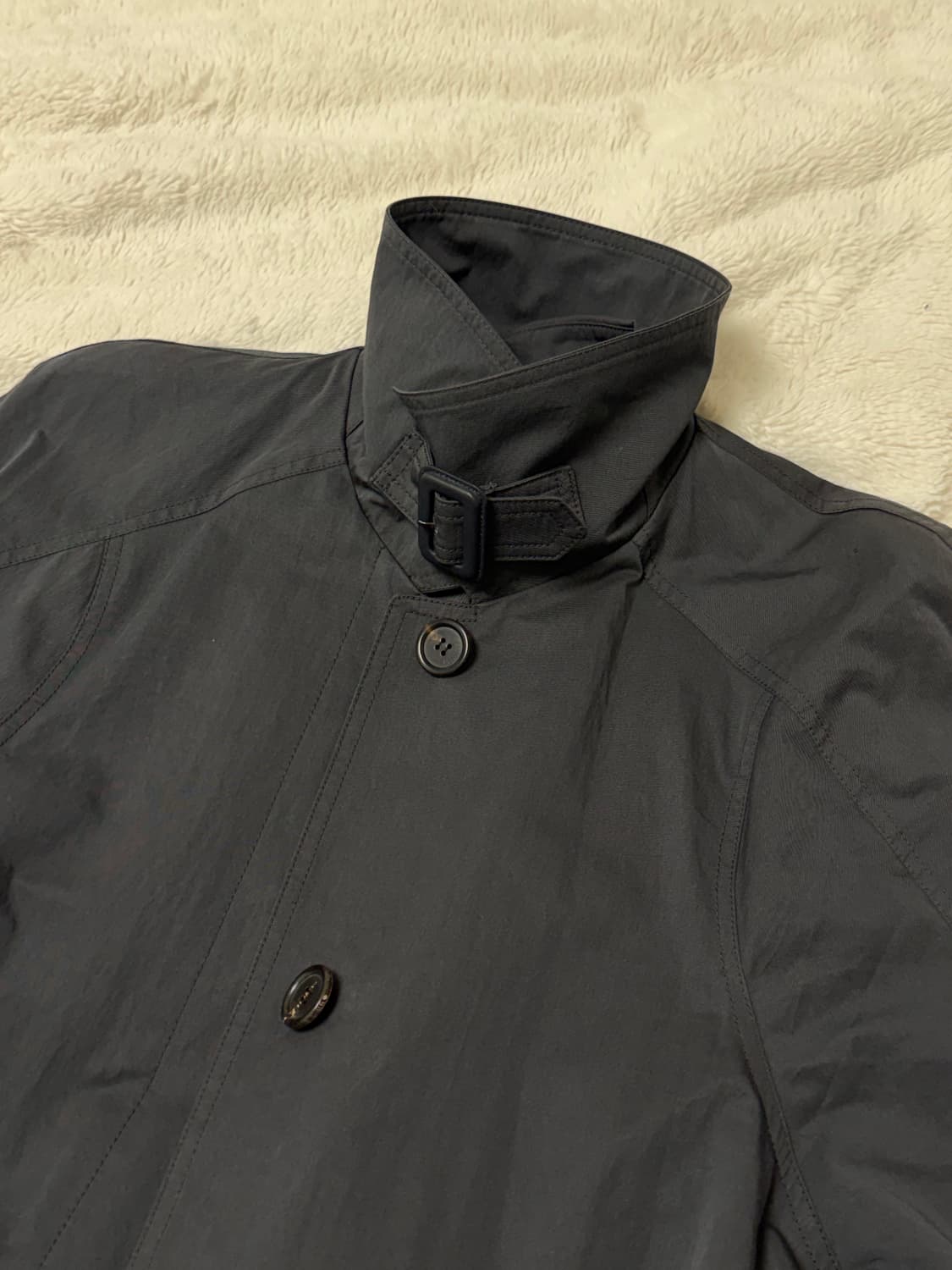 더바넷 루스 트렌치코트 차콜 상품이미지5