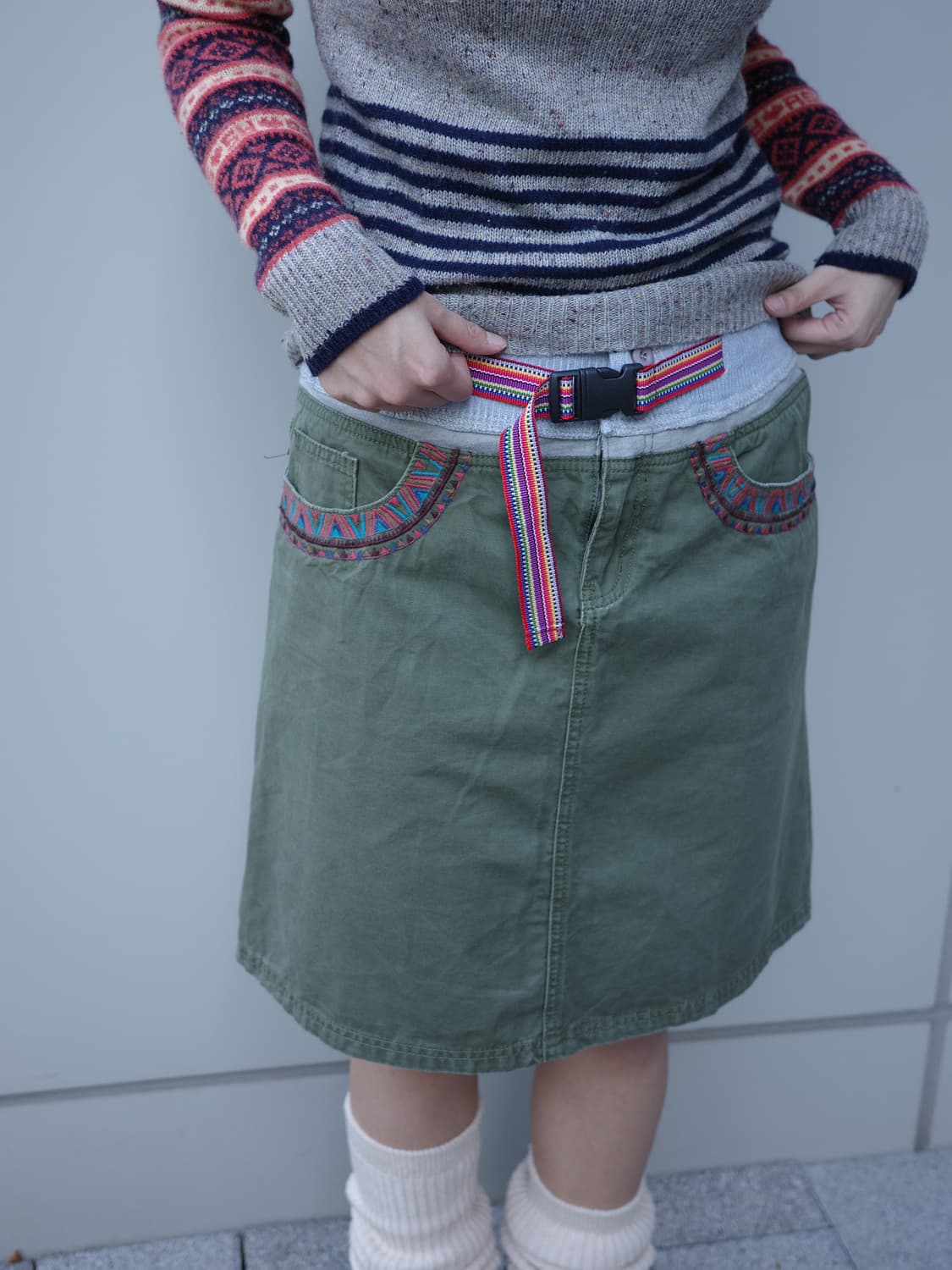 빈티지 보헤미안 스커트 상품이미지3