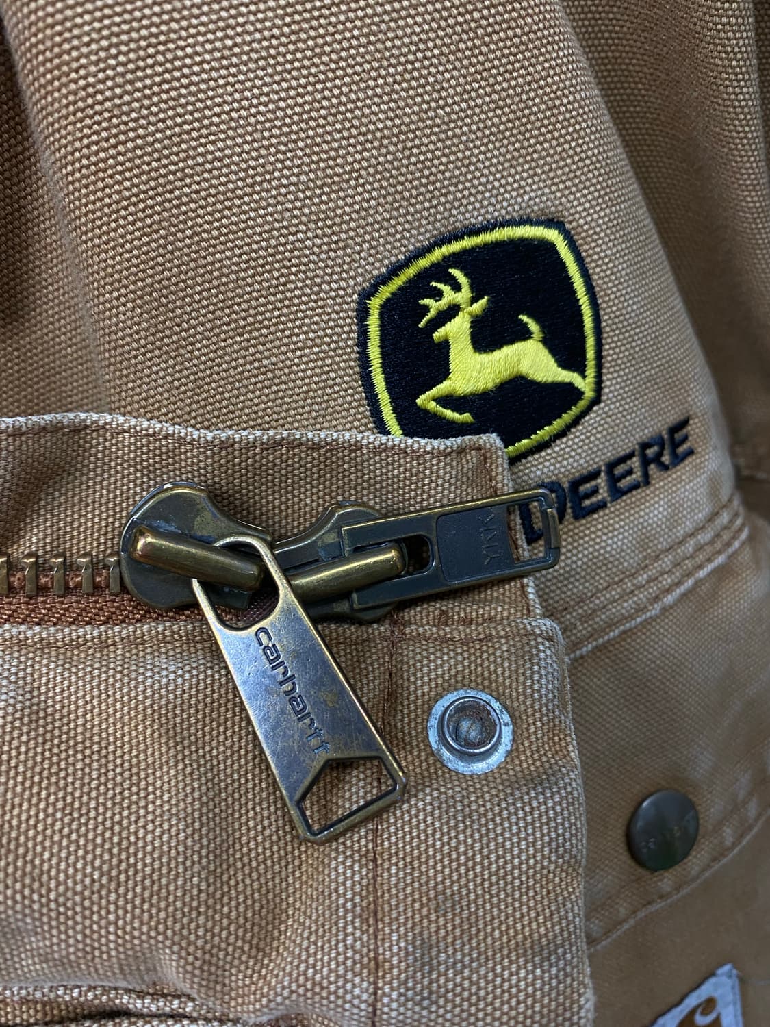 칼하트 카멜 90s 썬페이딩 덕 캔버스 워크자켓 L 상품이미지4