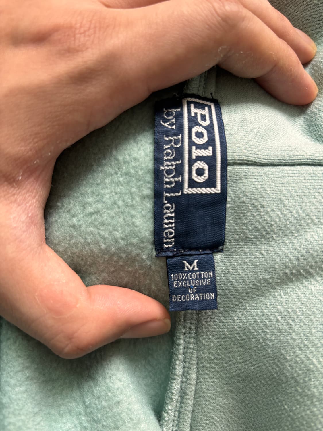 남들과 다른 컬러 — Polo Ralph Lauren 민트 후드집업 M 상품이미지6