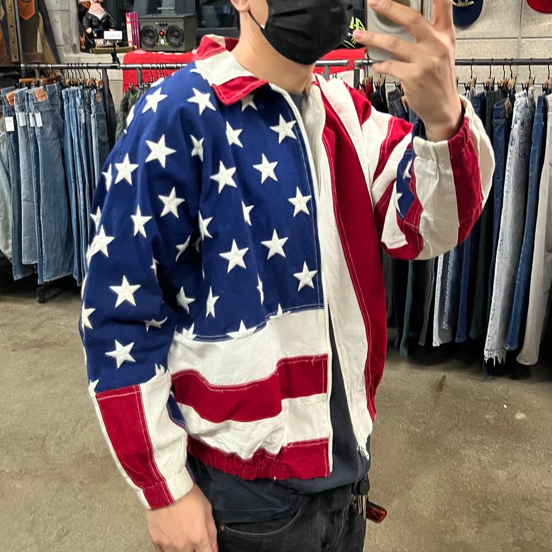 90s 빈티지 성조기 자켓 (105-110) 상품이미지9