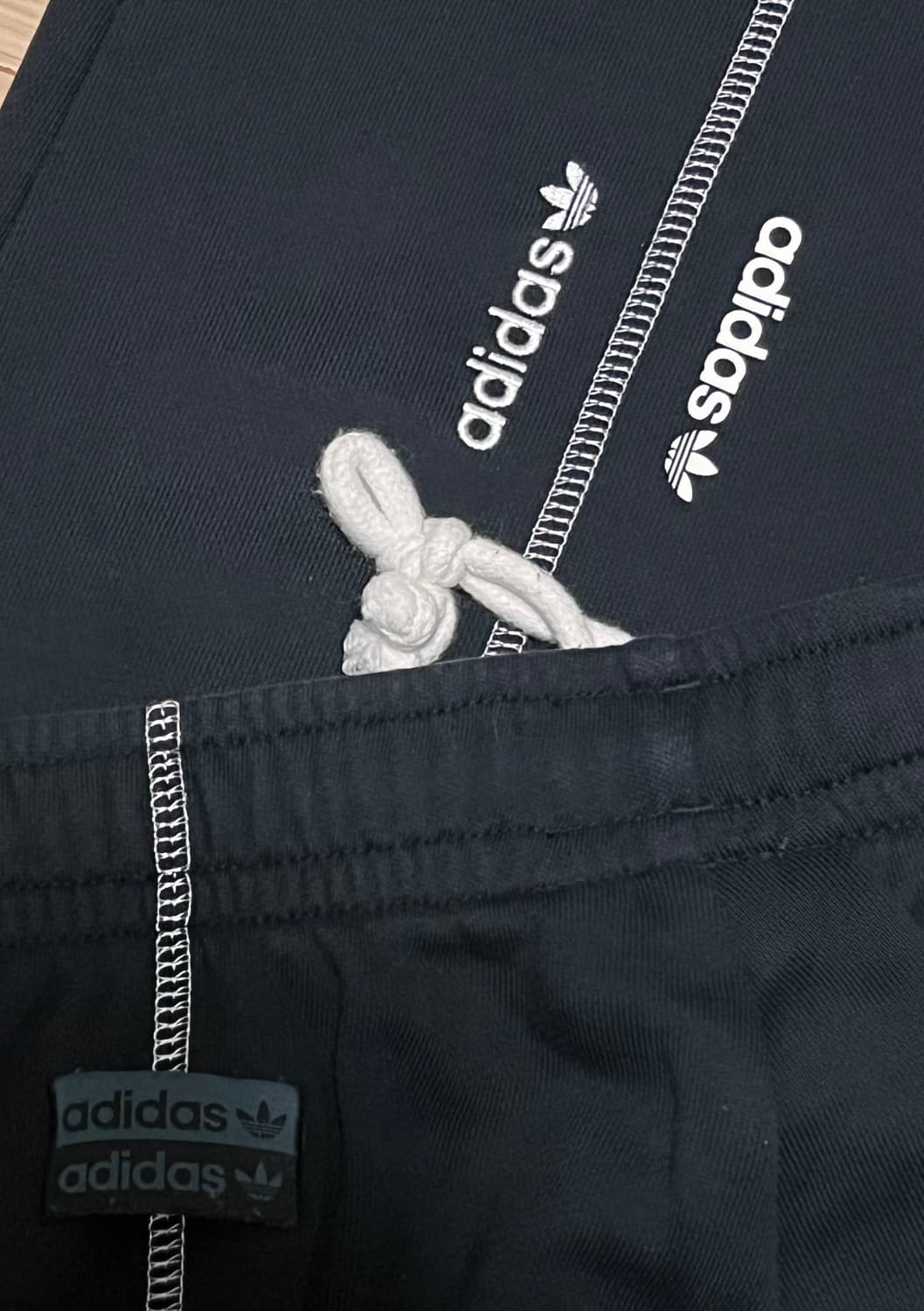 아디다스 블랙 트랙 팬츠 L 상품이미지3