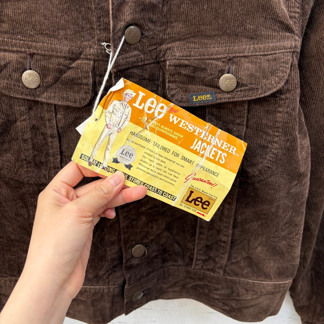 Lee 90s 리 코듀로이 골덴 자켓 (새상품) 상품이미지6