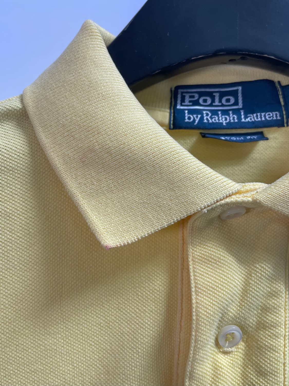 폴로 랄프로렌 빅포니 노랑 카라티 (on.640)   상품이미지5