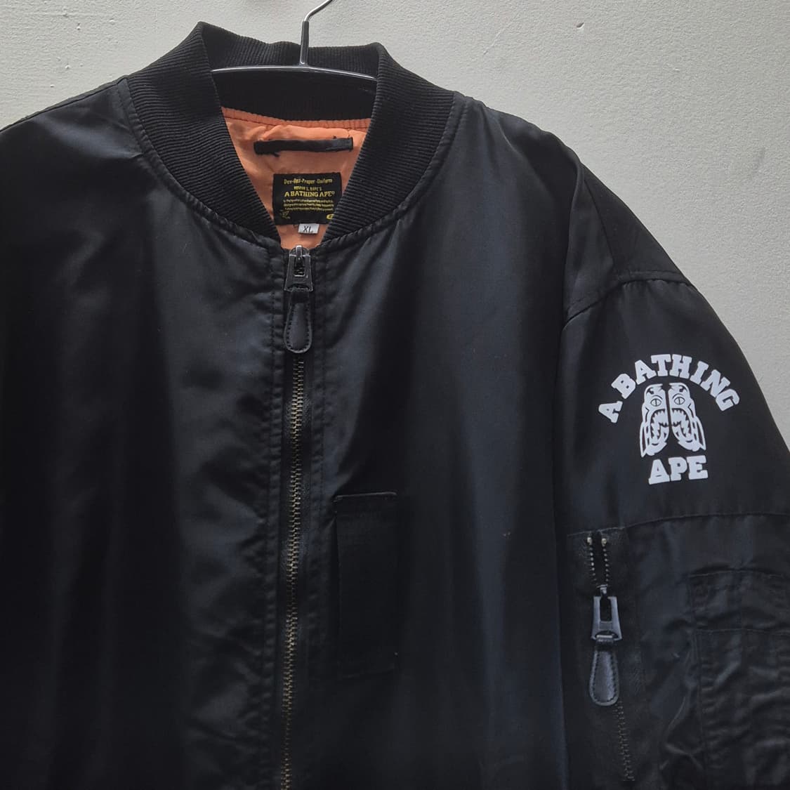 베이프 MA-1  타이거 샤크 XL사이즈 봄버자켓 상품이미지6